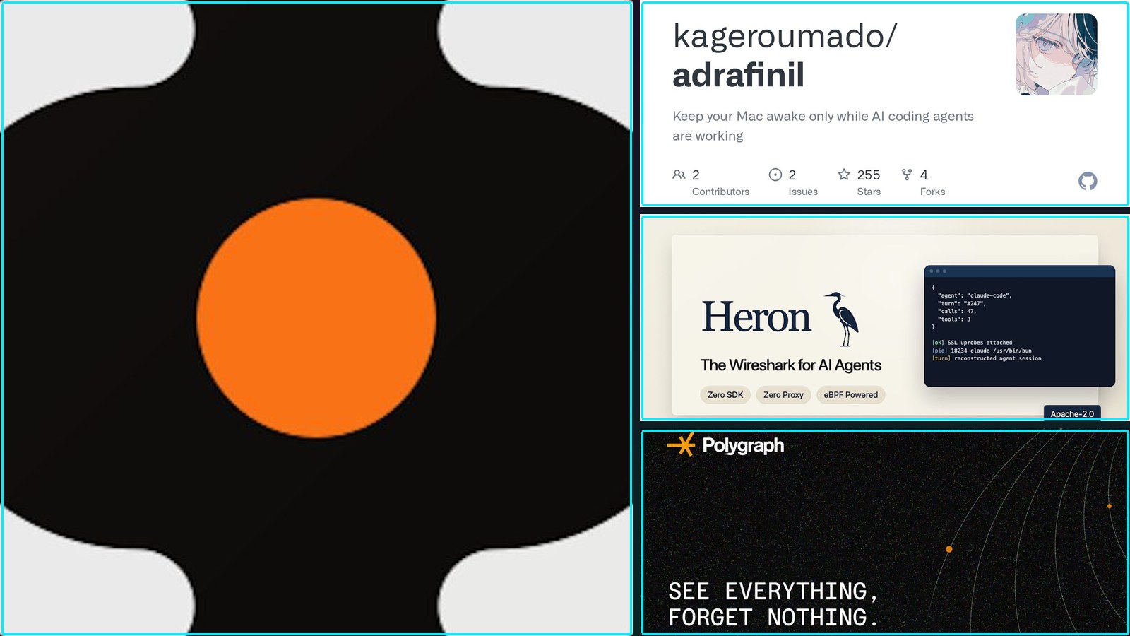 Developer Productivity Tools, Heron Heron open-source eBPF-based, and more.