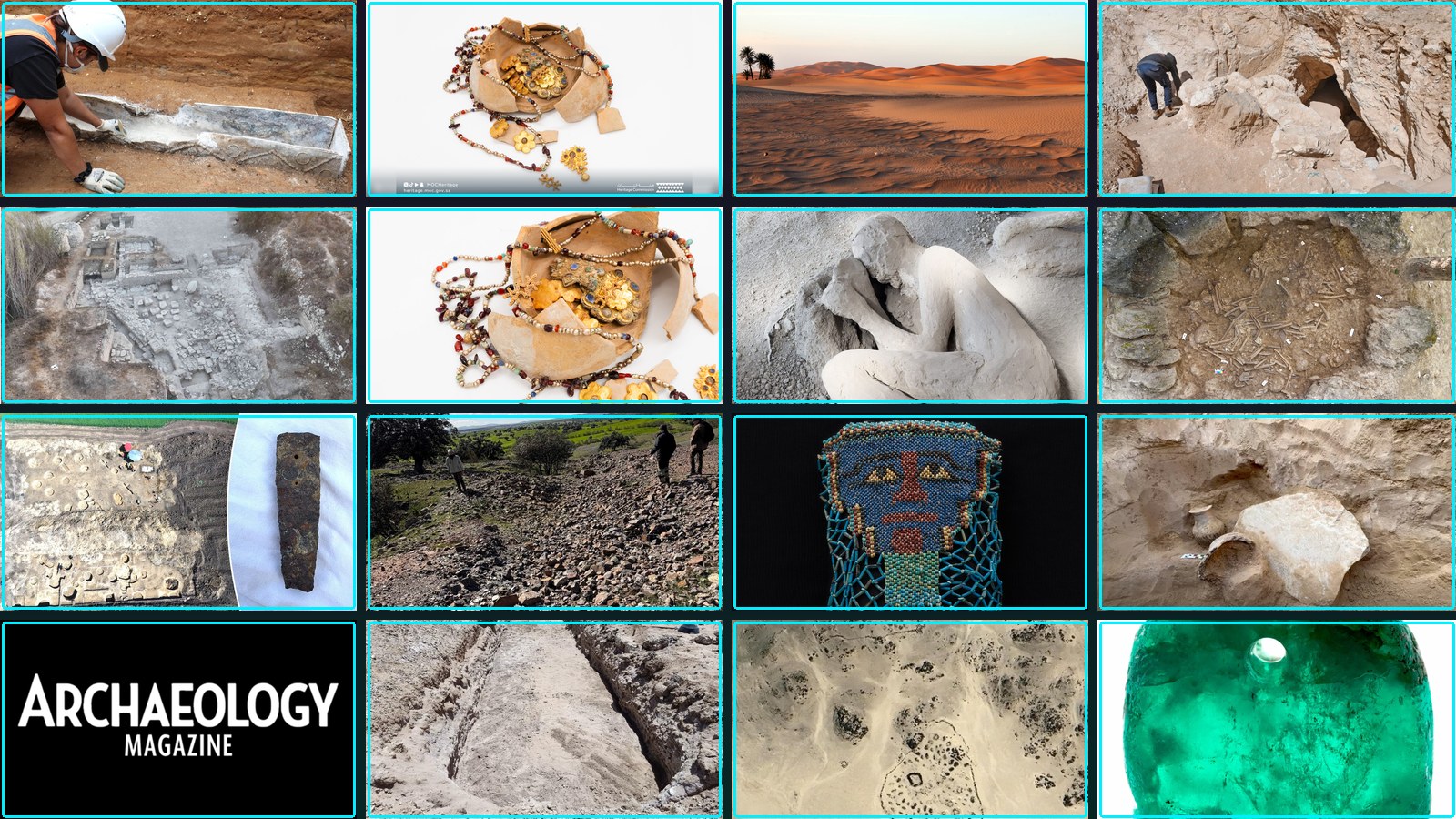 Composite featured image for Recent Archaeological Finds & Excavations - 2026-W16