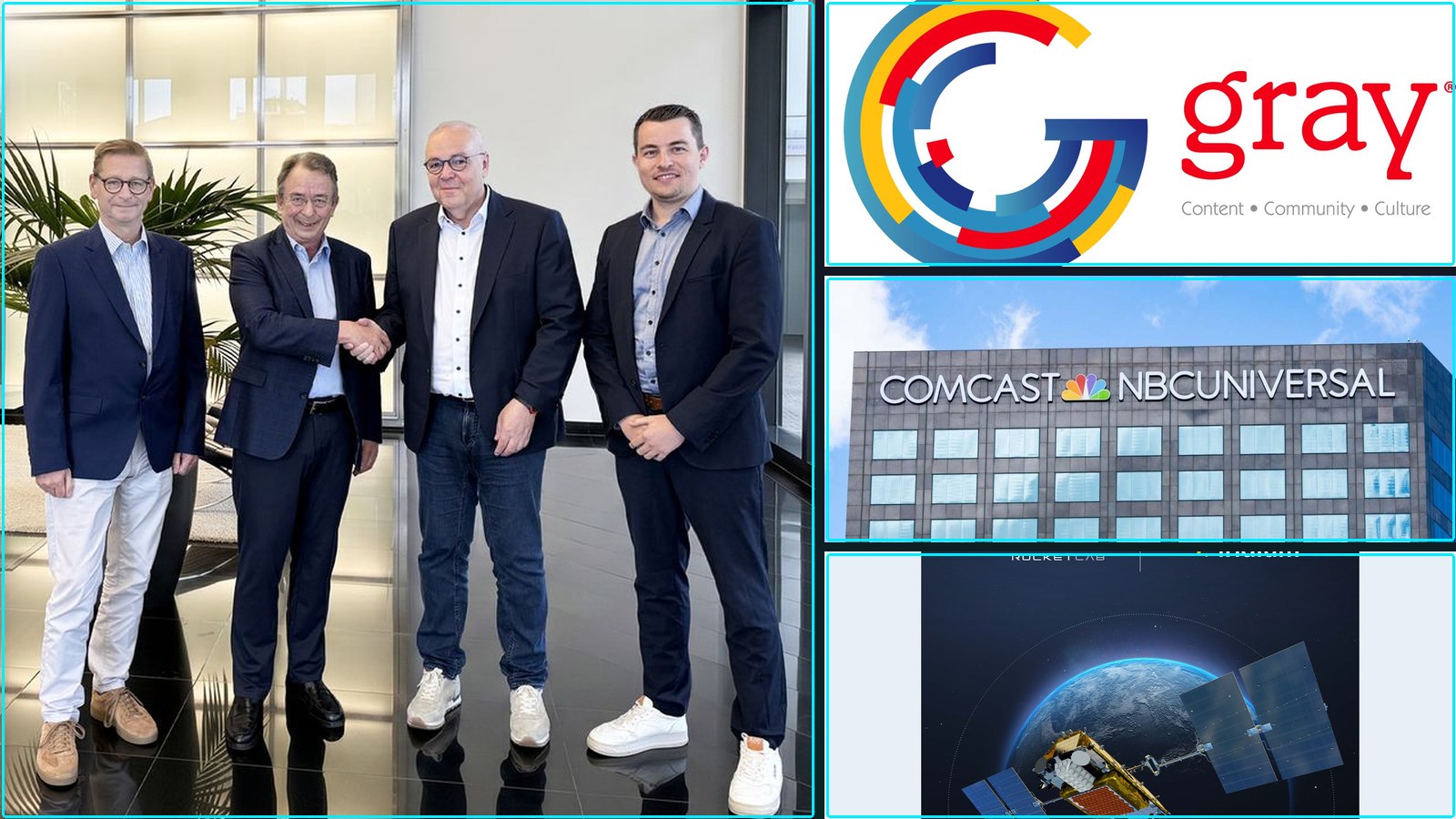 Media & Broadcast Industry Deals and, Comcast Spin Off NBCUniversal Sky, and more.