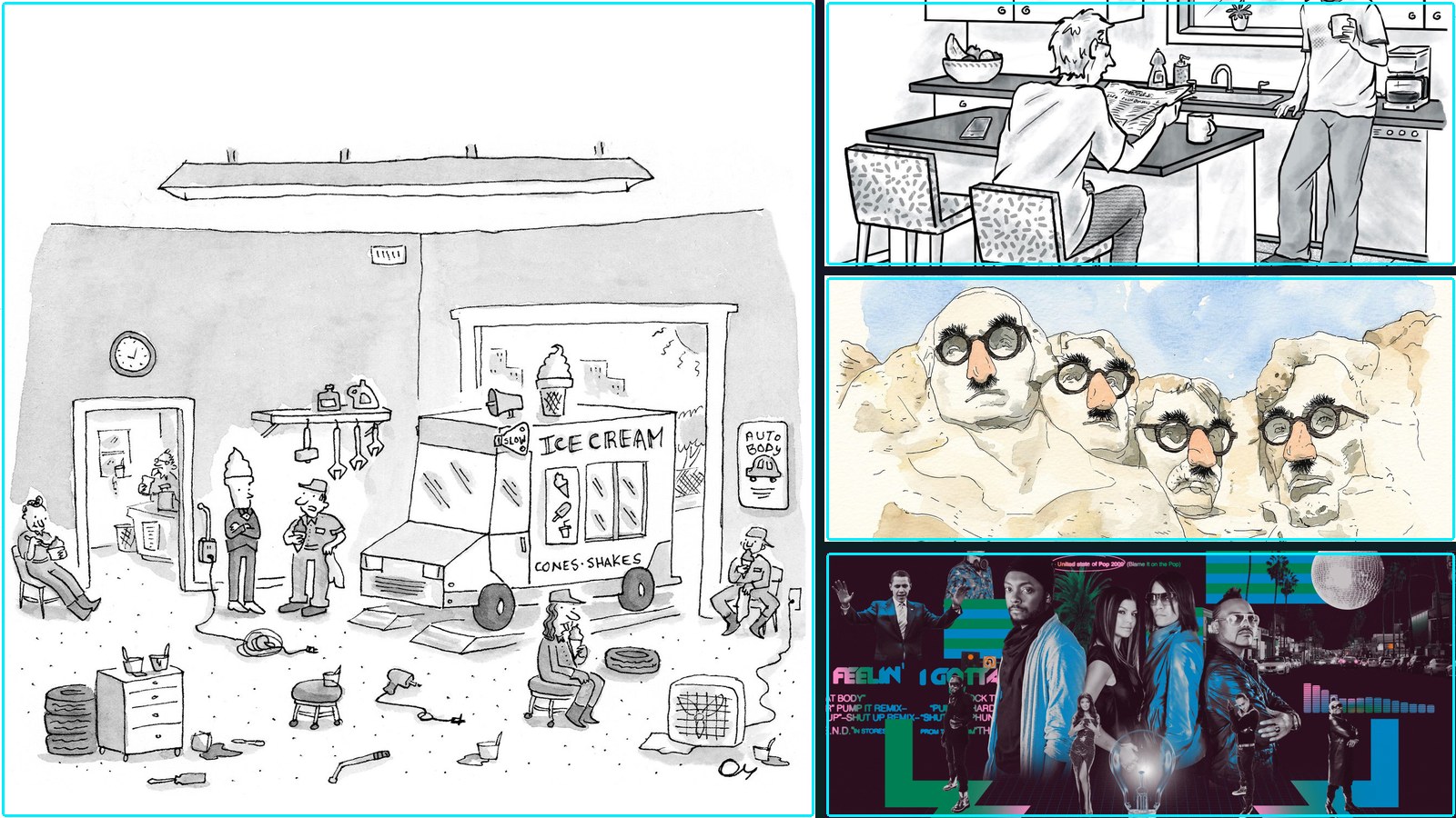Humor, Cartoons, and Short Takes on, Daily Cartoon Wednesday July 1st, and more.