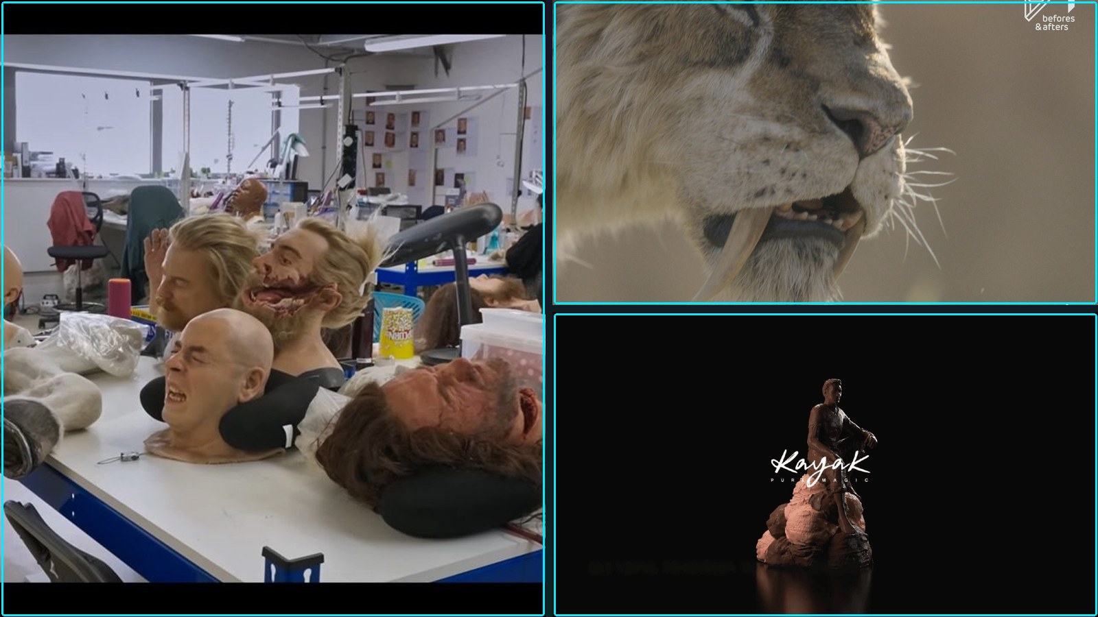 Behind the Scenes of VFX in Film and, Puppets previs prehistoric creatures, and more.